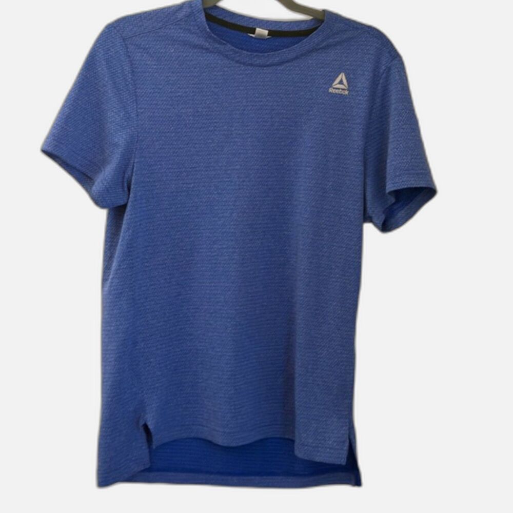 Reebok Blue Athletic Performance T-Shirt Size L Lightweight Activewear